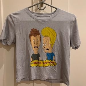 Beavis and Butthead cropped tee